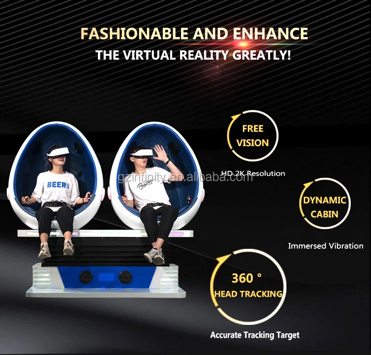 Mobile Virtual Reality Game Set Arcade Game Motion Platform Simulator