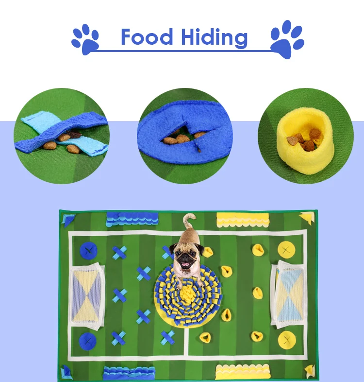 Dog Snuffle Mat Dog Feeding Mat Puppy Nose Work Blanket Pet Toy Slow