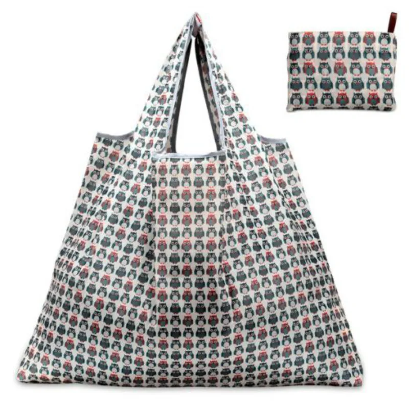 Cute Lady Foldable Recycle Bag Eco Reusable Loading goods Bag For Fruit Vegetable