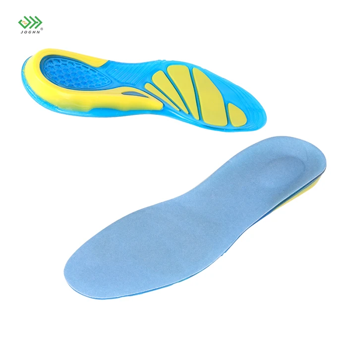 JOGHN Gel Sports Shoe Insoles Athletic Series Running Insoles for Men Plantillas De Gel Foot Massager Sport Insole
