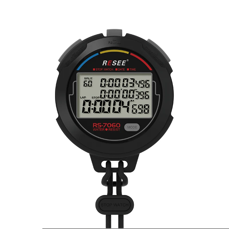 Stopwatch Digital Electronic Sports Stopwatch Timer 60 Runway Memory 1/1000 Second Stopwatch. 