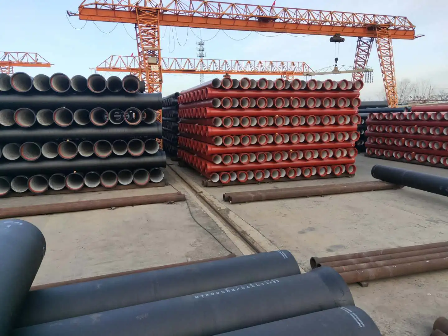 Iso 2351 Class K9 Dn80mm To Dn2000mm Dci Pipe Di Pipe Ductile Cast Iron