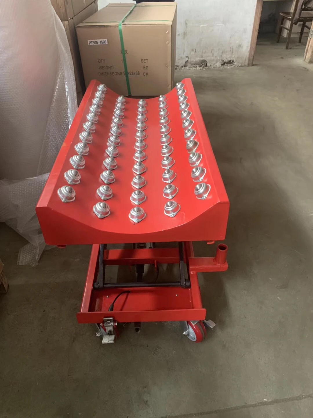 Hand Push Mobile Hydraulic Scissor Lift Table Cart - Buy Hydraulic ...