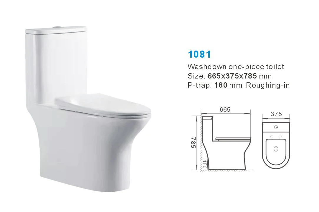 Middle East Toilet Sanitary Ware Toilet Seats One Piece Ceramic Wc
