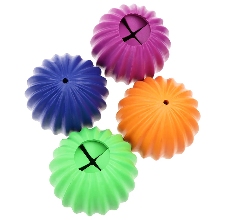 Innovative new design teeth cleaning ball, bite resistant indestructible dog food snacks leak pet dog toys. Can be customized.