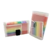 A6 customized 13 pocket rainbow colorful mini index PP document bag expanding file folder