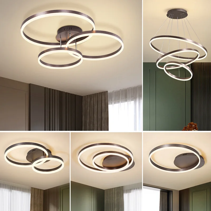 product modern nordic minimalist led ceiling light for home living room and master bedroom simple elegant circle design-2