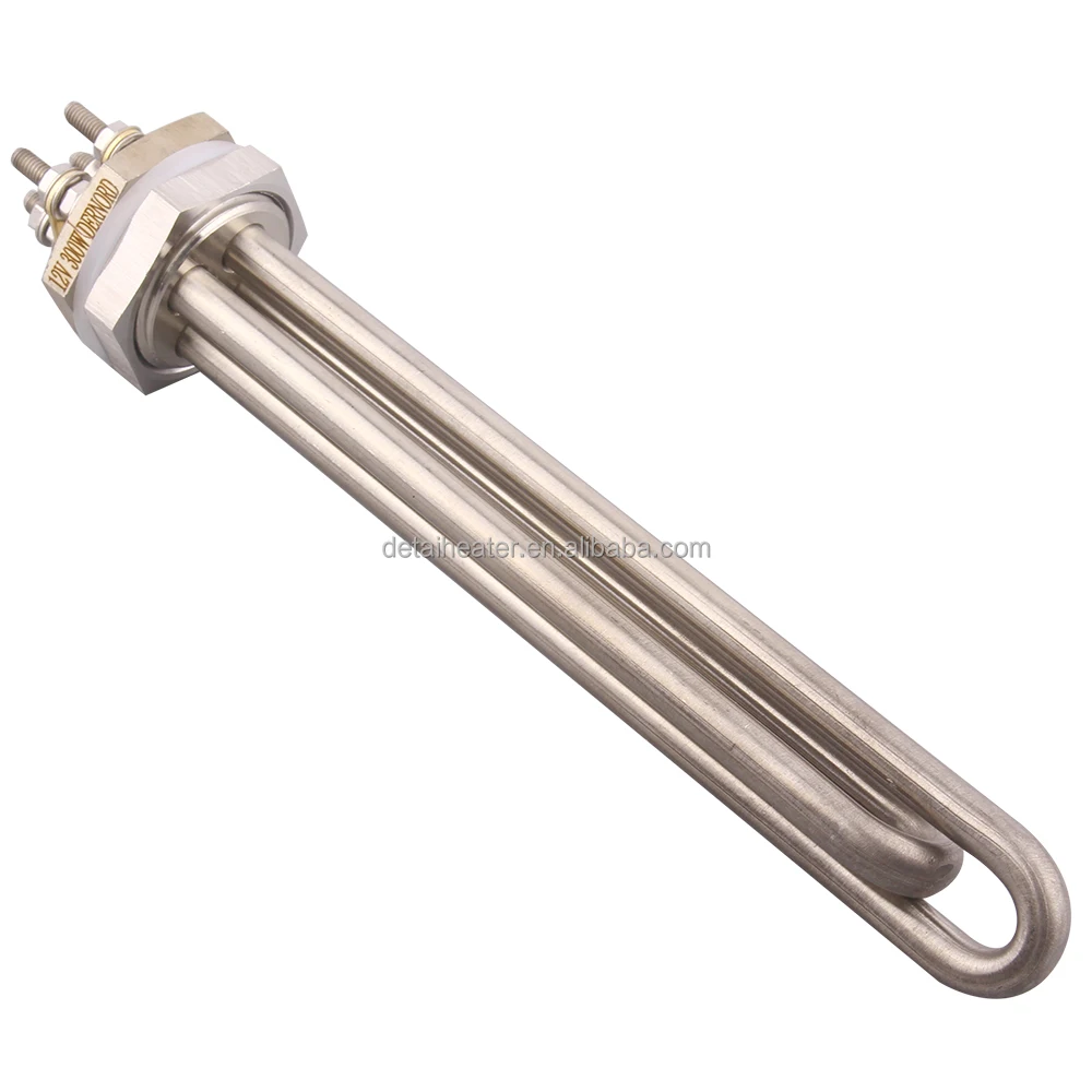 Water Dc Heating Element Immersion Electric Heater 12v 300w & Locknut