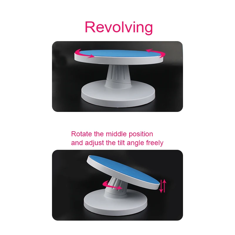 amazing 360 degree rotating cake stand