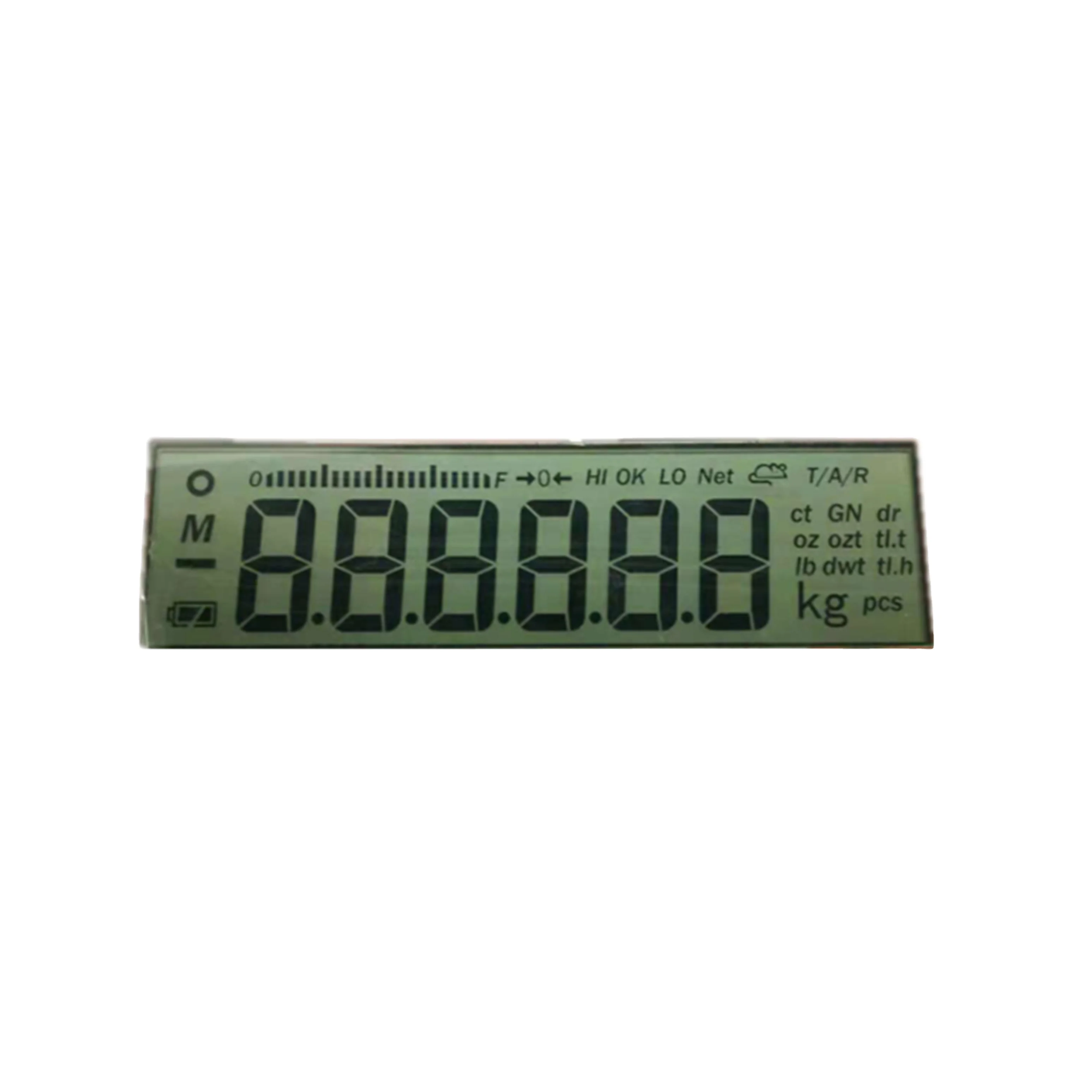 LCM module with competitive price 7 segment lcd display
