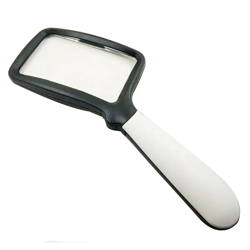 Srate Foldable Rectangular Handheld 2x Magnifying Glass With Led Light