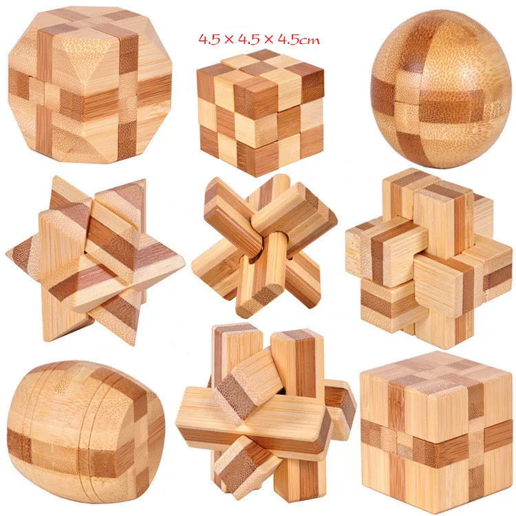 wooden brain teaser puzzle