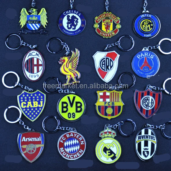 Football Surrounding Champions League Premier Team Logo Keychain Car Pendant Creative Gift League La Liga Bundesliga Club Buy Sport Keychain Customized Keychain Football Keychain Product On Alibaba Com