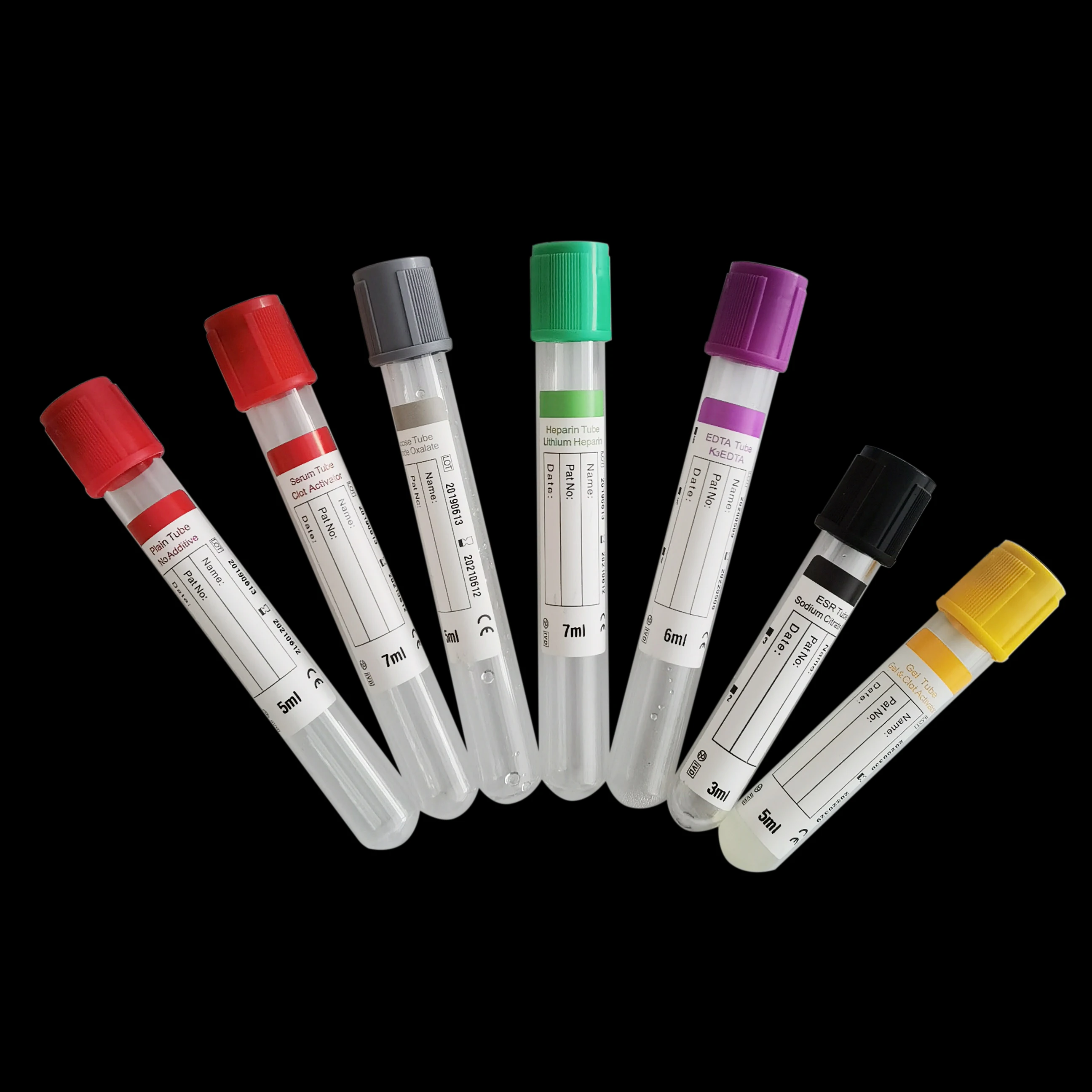 High Quality Esr Tubes Centrifuge Kit Blood Collections Tube Tube Black