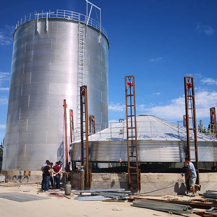 
Grain silos 1000/2000/5000 T Galvanized steel Assembled silos 