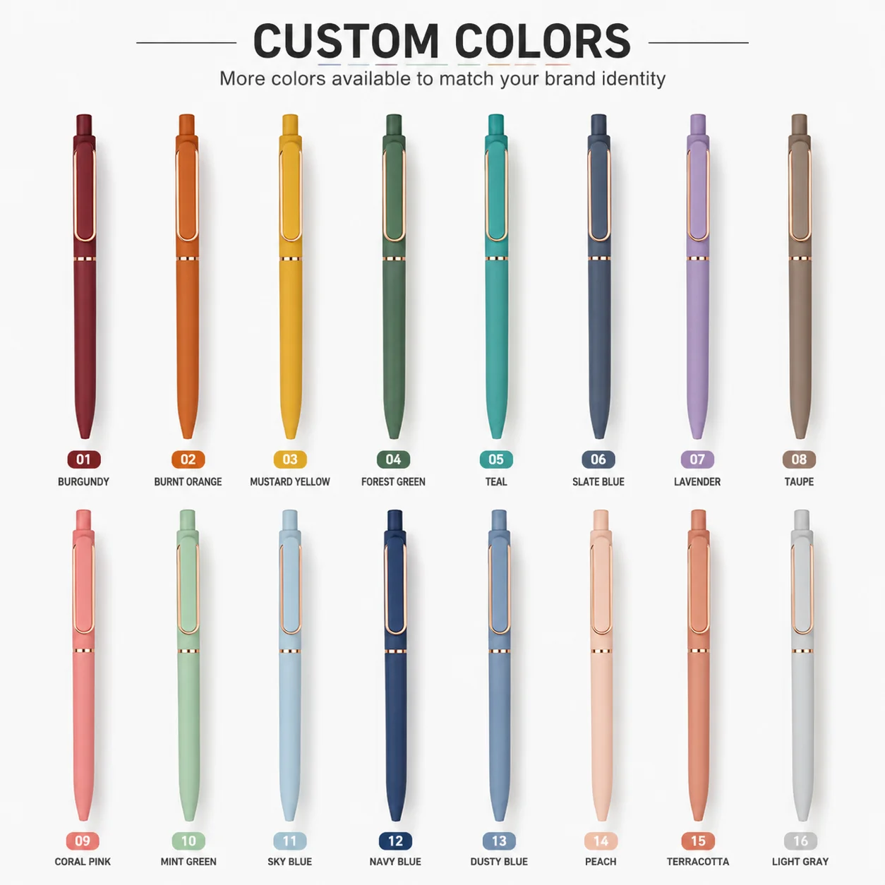Retro Morandi Promotional Ballpoint Pen 0.5mm Metal Tip Gel Ink Pen for Business Office Gift OEM