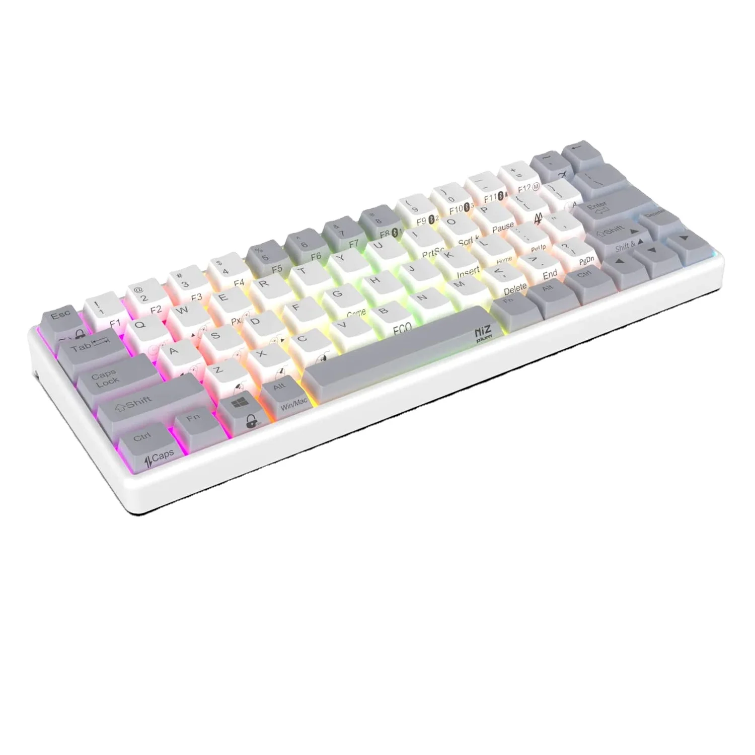 66keys RGB Quality wholesale Wireless Electrostatic Capacitive Keyboard Gaming Keyboard