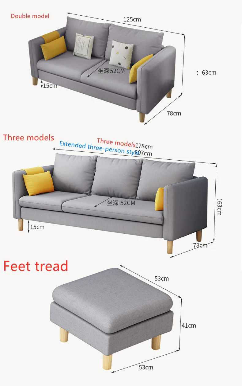 Modular Furniture Modern 3 2 1 Seater Lounge Sectional Sofa velvet sofa