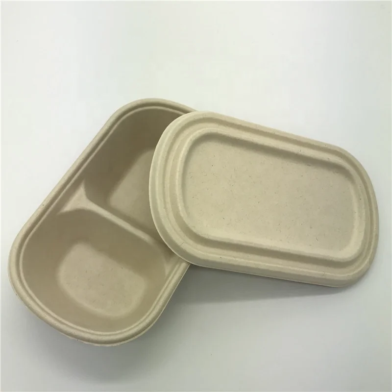 Pfas Free 100% Biodegradable Sugarcane Box Eco-friendly Food Container ...
