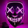 Promotional Halloween EL Glowing Mask Flash luminescent mask KTV Prom Festival Party Black Mask