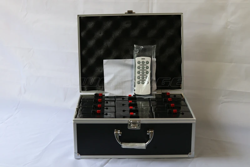 12 Channels Pyrotechnic Cold Fountain Wedding Sparklers System Wireless ...