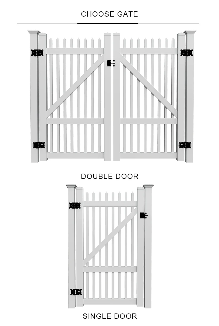 Pvc Picket Garden Fence White For Children,Cheap White Small Decorative