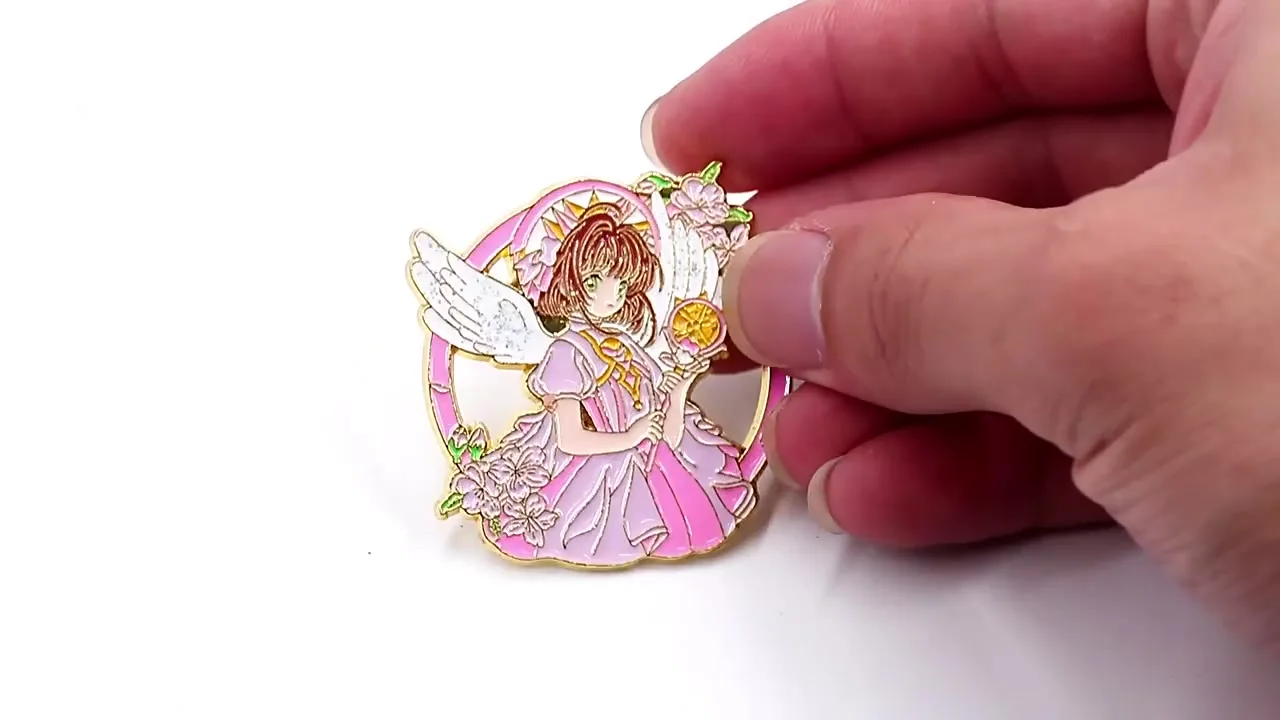 Anime Card Captor Cartoon Cute KINOMOTO SAKURA Enamel Pins for  display picture 1