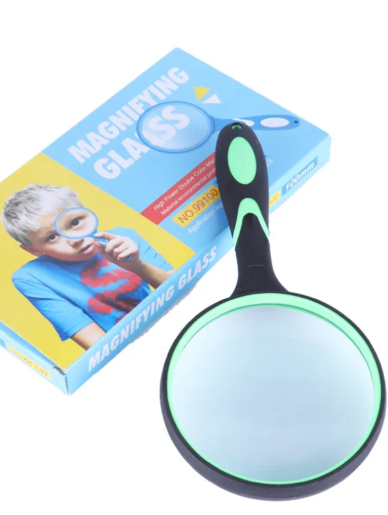 Magnifying Glass Handheld Reading Magnifier For Seniors Kids100mm ...