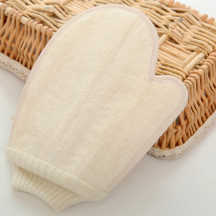 Natural Fiber Hemp Bath Exfoliating Glove Scrubber Loofah Mitt