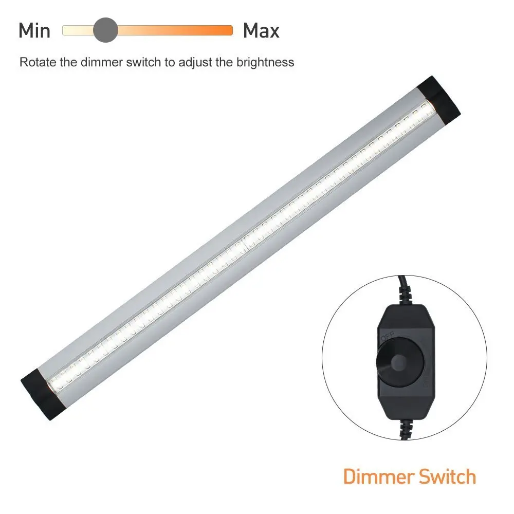 Paquete De 6 De Plata De 12 Pulgadas Terminar Regulable Led La Luz Del