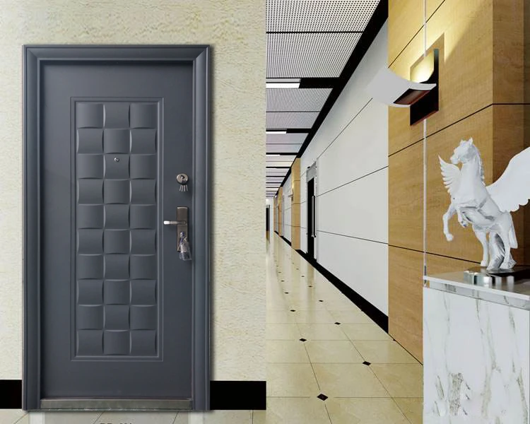 Zhejiang Factory CE Certificate ODM Design Interior Apartment  Steel Bedroom Door