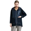 MIEGOFCE High-quality PU Leather With Knitted Sleeve Slim Fit Can Meets The Majority People's Needs Women Short Jacket With Hood