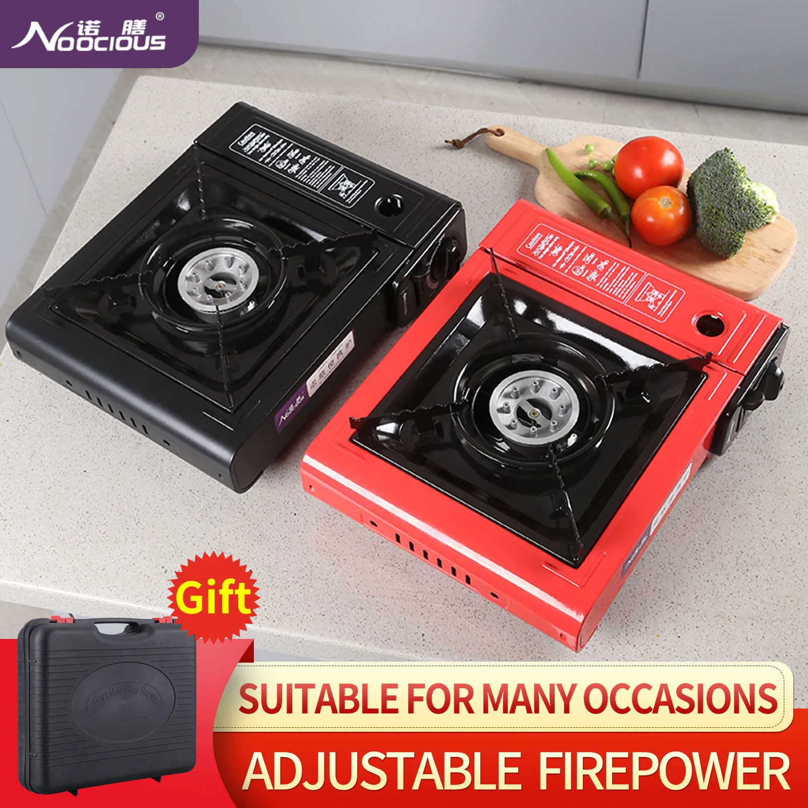 Mini Butane Gas Stove With Suitcase Packing Indoor Portable Gas Stove