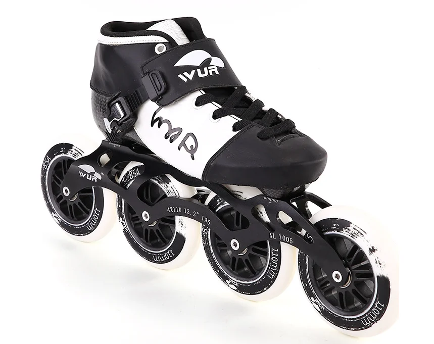 1.5 Layer Carbon Fiber Quad Roller Skates 4 Wheel Inline Speed Skates