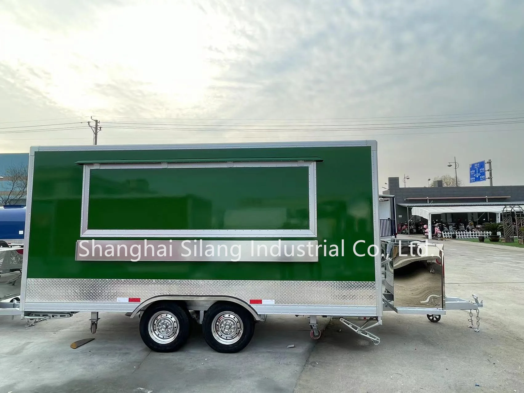 SL-6Z Customized Green Mobile Fast Food Square Trailer Food truck For USA Standard supplier