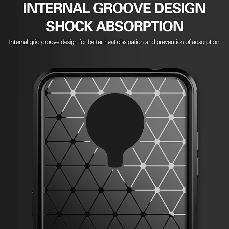 Carbon Fiber Tpu Case Cover For Nokia G60 G10 G20 X20 X10 X30 Phone