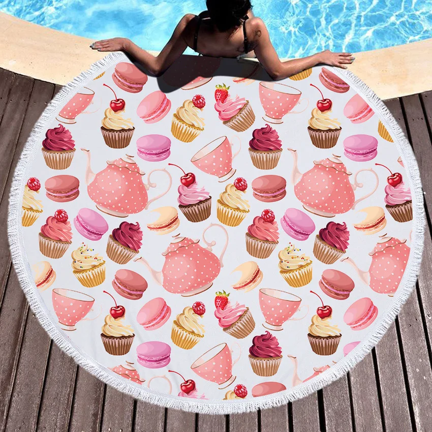 round beach towel