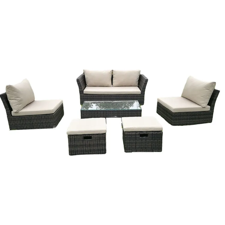
HTB-R004 wicker sofa rattan garden sofa set furniture outdoor garden sofa set 