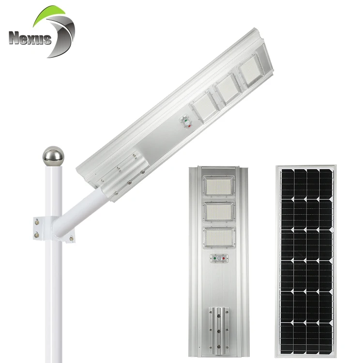 Factory Price outdoor high lumen 100watt 200watt 300watt integrated all in one led solar street light price list