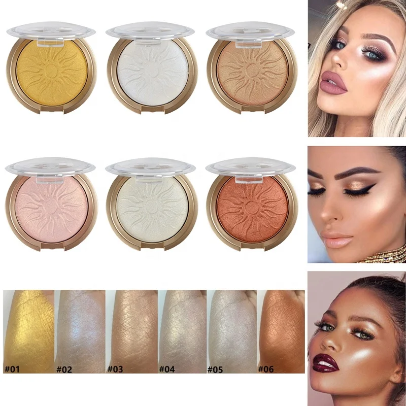 Cosmetic Baked Highlighter Makeup Face Pressed Highlighter Powder