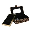 Custom Leopard Velvet Jewelry Storage Travel Jewelry Box Organizer for Ladies