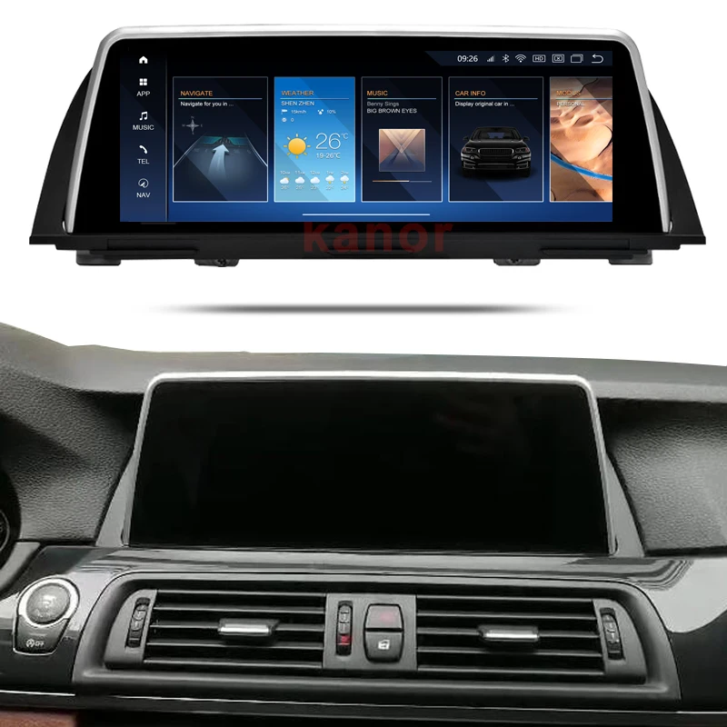 Android 14 10.25 Inch Touch Screen Head Unit for BMW 5 Series F10