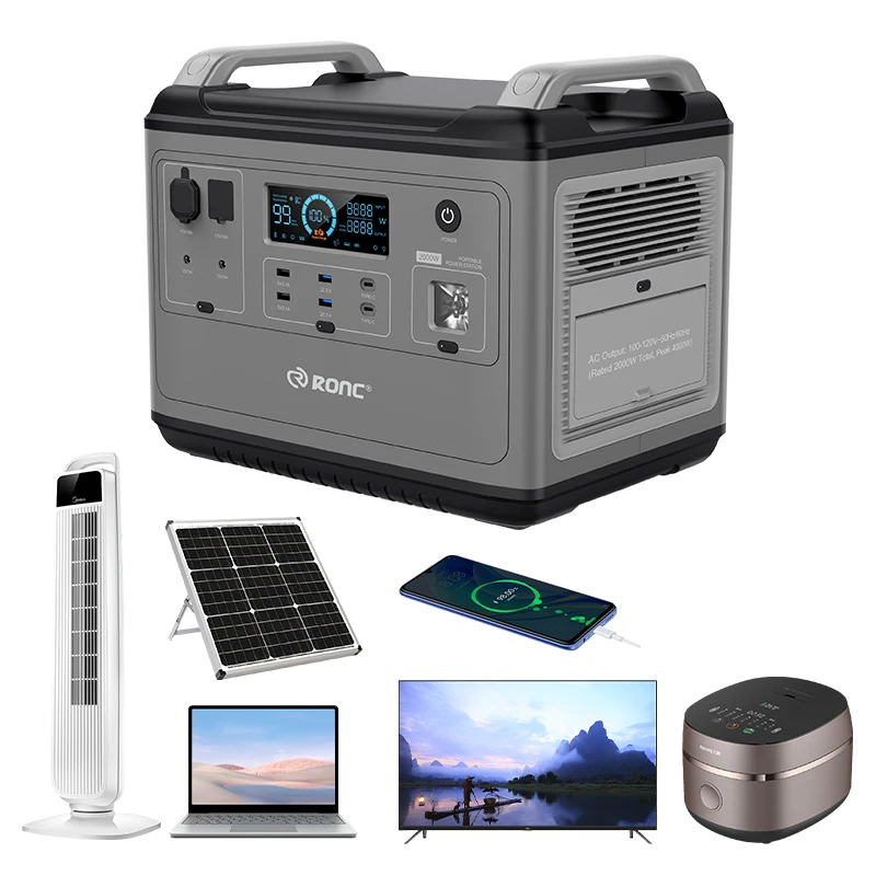 Side-by-side comparison of compact 120V battery bank and larger home backup unit