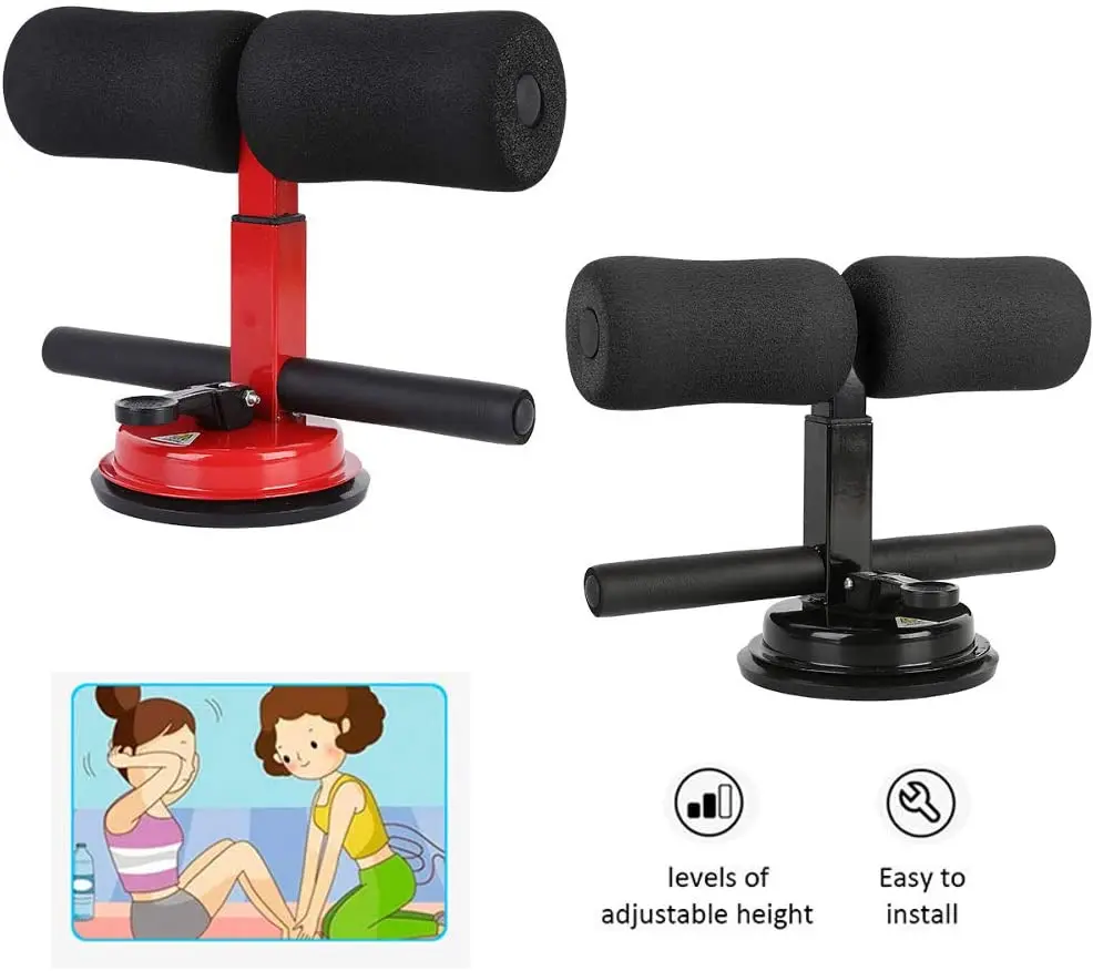 Sit Up Bar Portable Adjustable Situp Floor Bar Selfsuction Sit Up