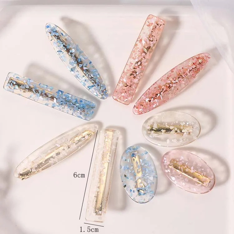 clear plastic hair clips