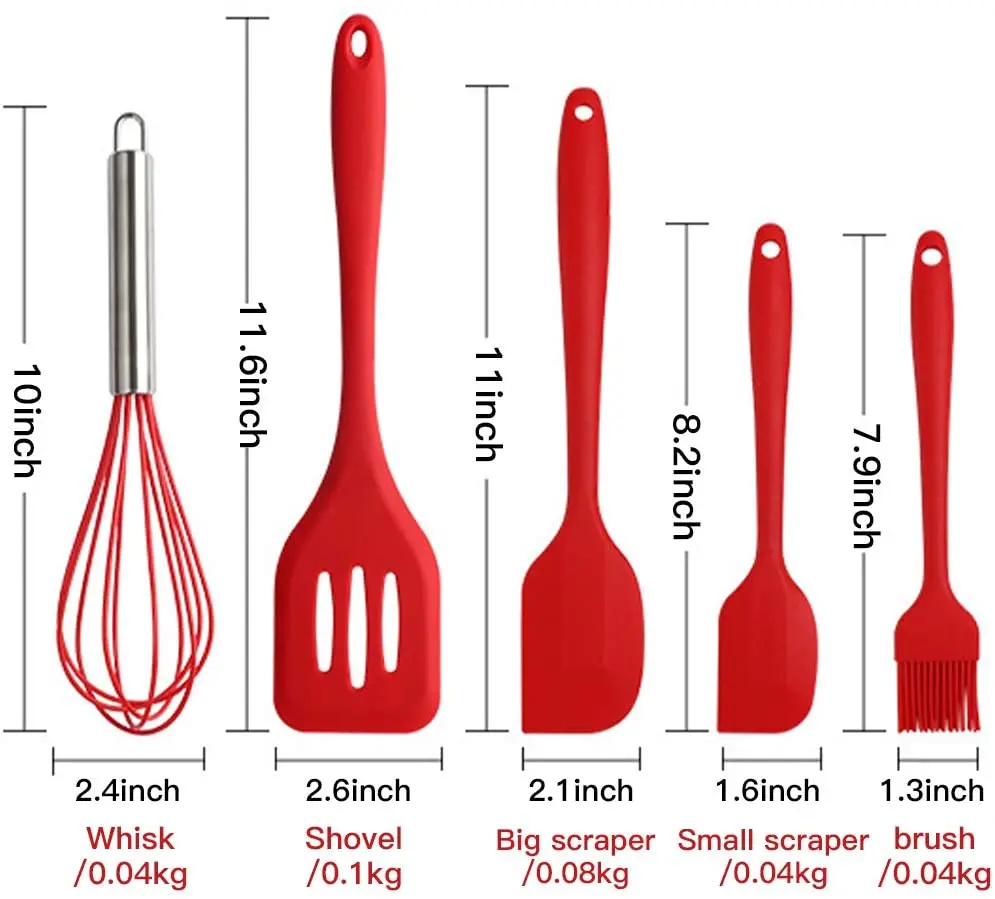 all silicone cooking utensils