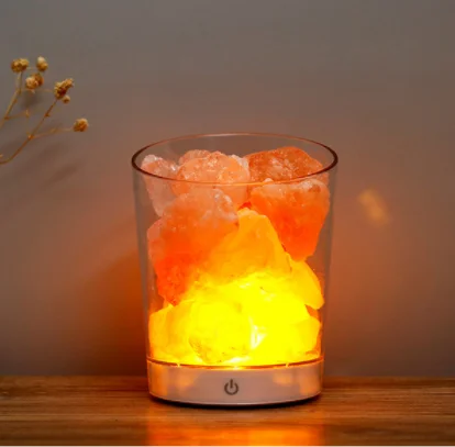 Natural Himalaya salt S10 crystal lamp ore original stone night lamp crystal salt rock salt lamp creative gift