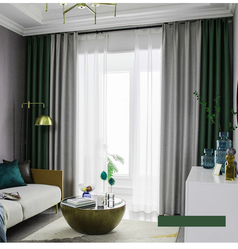 European style luxury fabric decorative custom hotel quality blackout curtain