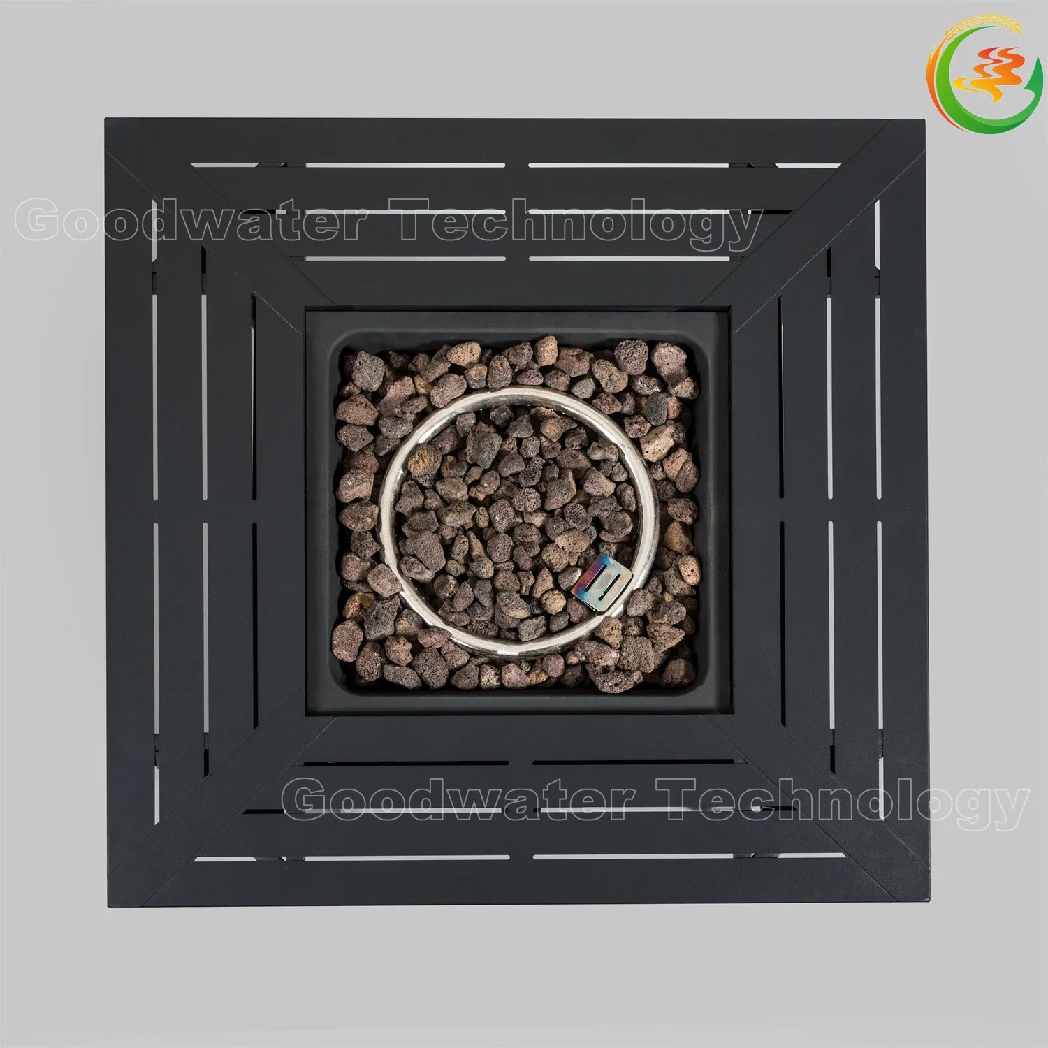 28 Inches Square Outdoor Fireplace Patio Woven Rattan Garden Backyard