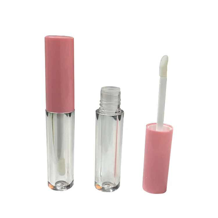 3ml Factory Wholesale Custom Lip Gloss Tubes Unique Pink Cover Lipgloss ...